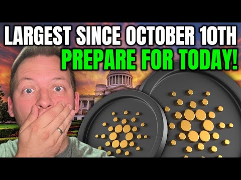 CARDANO ADA - LARGEST SINCE OCTOBER 10TH!!! PREPARE FOR TODAY!