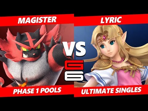 Genesis 6 SSBU -  Magister (Incineroar) VS  Lyric (Zelda) Smash Ultimate Pools