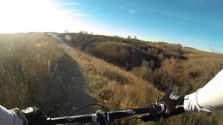 preview picture of video 'Harmon Lake Mountain Bike Trail, Mandan, ND'