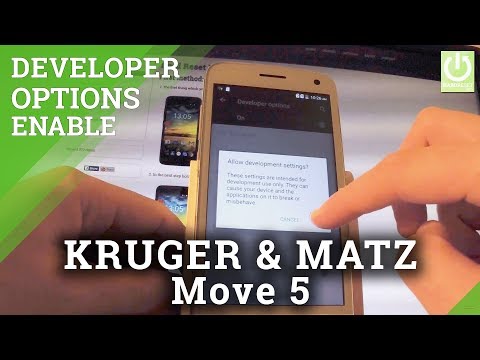 KRUGER & MATZ Move 5 DEVELOPER OPTIONS / USB Debugging