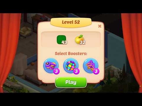 HOMESCAPES - Level 52. Gameplay