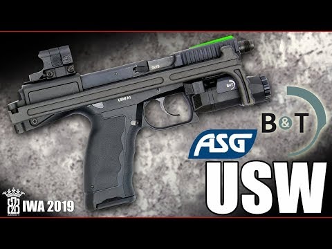 IWA 2019 Airsoft ASG B&T USW Universal Service Weapon GBB & Real Steel