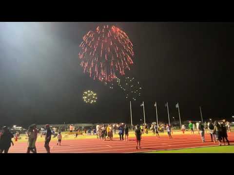 FIREWORKS DISPLAY AT MICRONESIAN GAMES 2024 OPENING CEREMONY | MAJURO MARSHALL ISLANDS