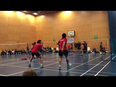 Badminton London Varsity 2018: Calvin Cheung/Leo Leung (UCL) vs James Yang/Matt Peatman (KCL)