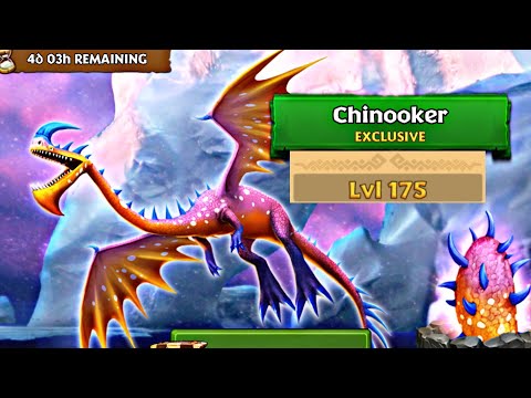 CHINOOKER Max Level 175 Titan Mode - New Exclusive Windstriker - Dragons: Rise of Berk