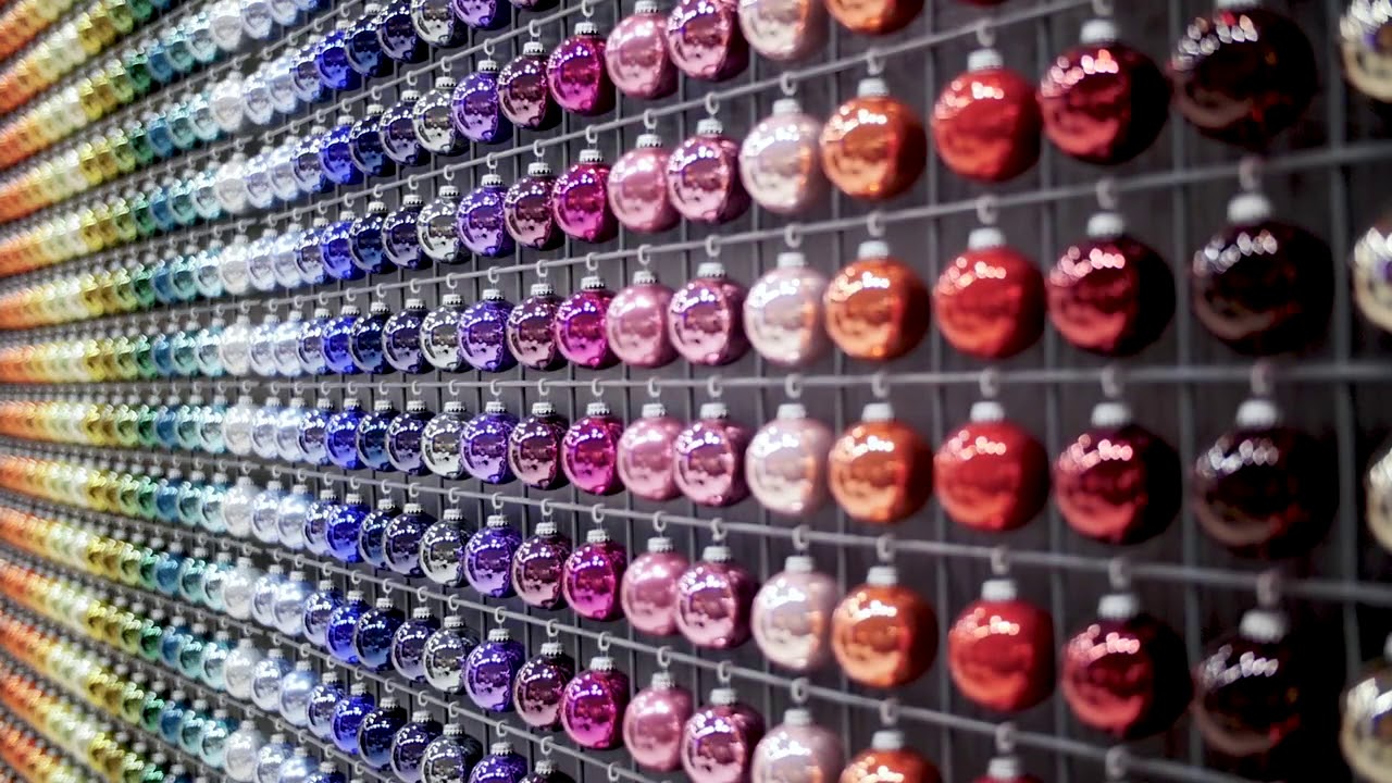 Kerstbal van 6-7-8 cm met logo