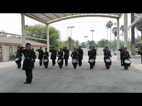 Banda de guerra "Ángeles" Colegio Fray Bartolomé de las Casas. Tercer lugar Regional 2026.