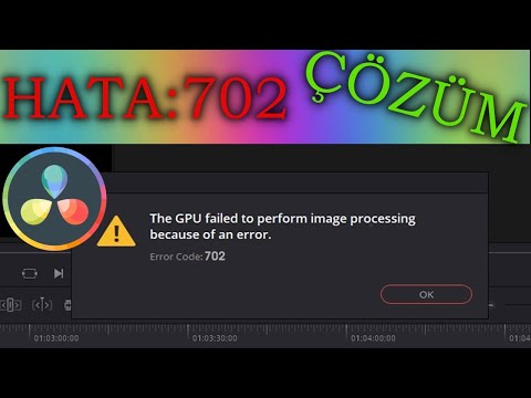Davinci Resolve 17 GPU Failed ( Error 702 ) SORUNU ÇÖZÜLDÜ / Nvidia