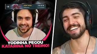 JUKERA REAGIU AO YODINHA JOGANDO DE KATARINA NO TREINO DO KINGS LENDAS