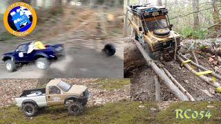 preview picture of video 'SHERPA Throphy - Path Test - Landrover Camel Trophy - Toyota Hilux - Ford F350 - Scale RC 054'