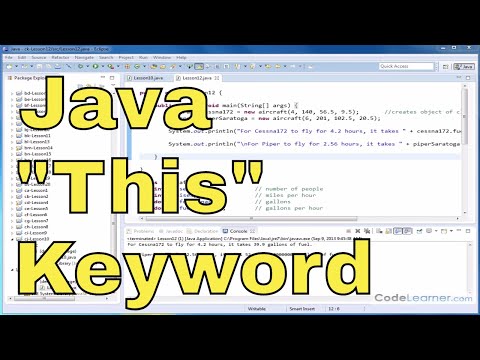Java Tutorial - 12 - The This Keyword