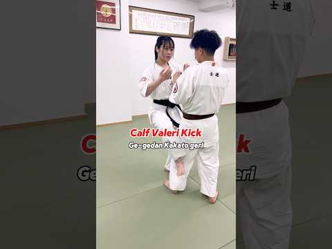 【カーフ・ヴァレリキック : 下々段踵蹴り】【Calf Valeri Kick】 #大谷道場 #空手 #karate #martialarts #shorts