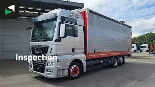 MAN TGX 26.500 6X2 Curtainsider 2000kg Ladebordwand Lift+steering ax curtainsider truck | Image 4 - Autoline
