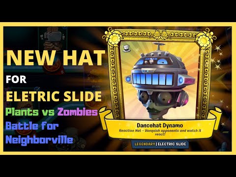 NEW HAT for Eletric Slide | Food Fight PRIZE MAP - Plants vs Zombies Battle for Neighborville