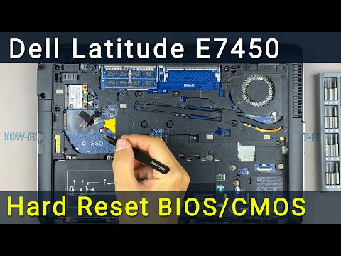 Reset BIOS settings Dell Latitude E7450 | CMOS battery replacement