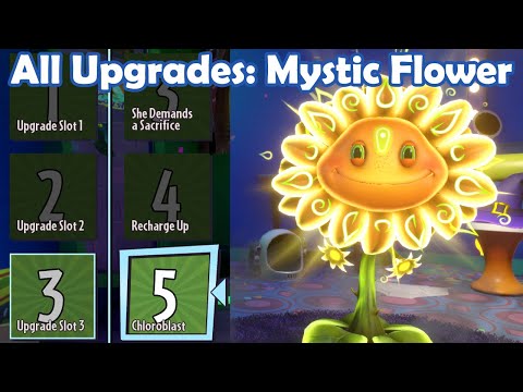 All Upgrades: Mystic Flower - Loads of Variants PvZ Gw2 Mod