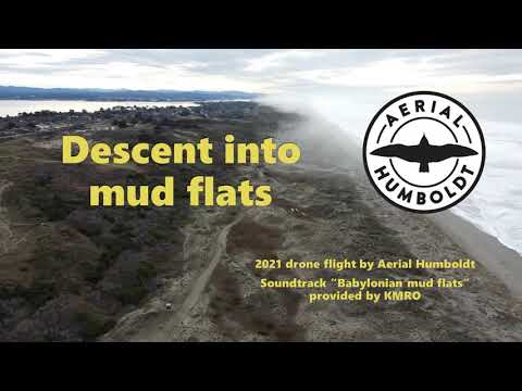 Descent into mud flats: Aerial Humboldt