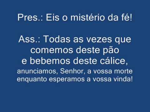 Aclamação Memorial - Cantos Litúrgicos da CNBB