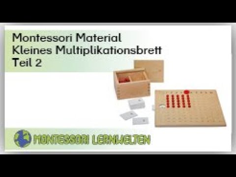 Anleitung zur Materialarbeit:  kleines Multiplikationsbrett / Einführung 1x1