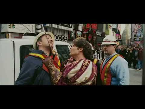 Enchanted (2007) trailer frame with Giselle arriving in Times Square