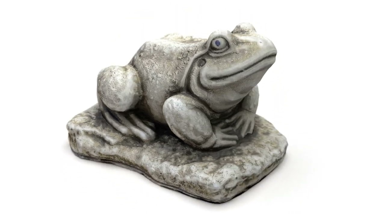 Stone toad for garden 3D Model