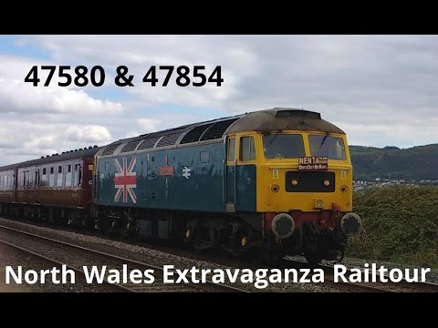 Prestatyn 29.4.2017 - 47580 & 47854 on North Wales Extravaganza Railtour - horns