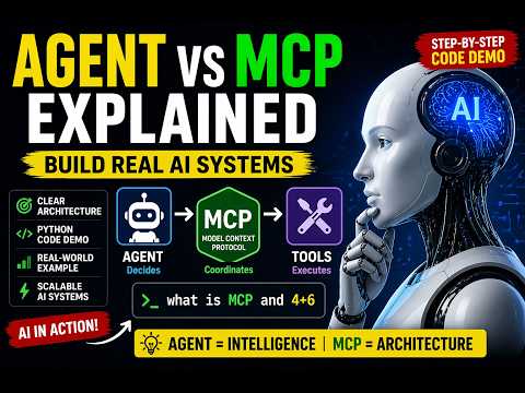 Agent vs MCP Explained | Build Real AI Systems (Step-by-Step)