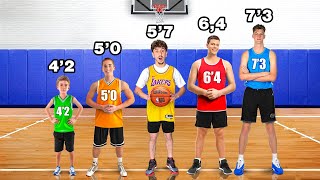 Every Height Competes in Basketball for $10,000