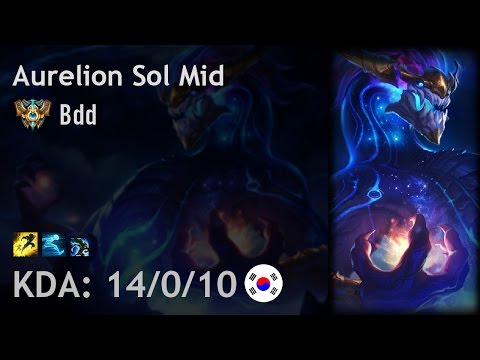 Aurelion Sol Mid vs Galio - Bdd - KR Challenger Patch 6.23
