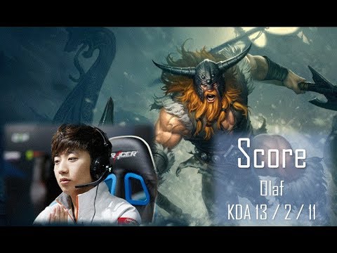 KT Score - Olaf Jungle : Olaf Highlight (vs Faker,Wolf ; with Cuvee,Kiin,Kuzan)