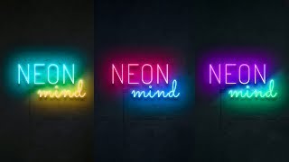 NEON Text Effect | Photoshop Text Effect Tutorial