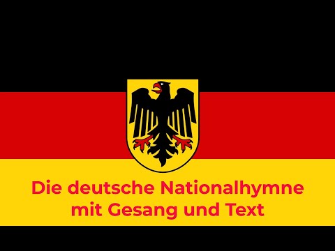 Die Deutsche Nationalhymne mit Gesang und Text