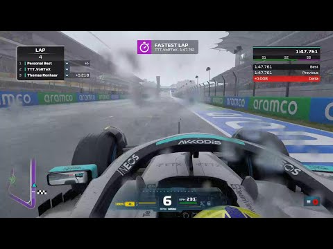 F1 22 USA Circuit of the Americas Wet Time Trial World Record + Setup (1:47.761) #F122Game #COTA