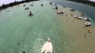 preview picture of video 'Torch Lake, Michigan Sand Bar 7-21-2014 - DJI Phantom footage'