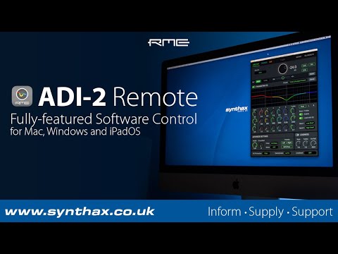 RME ADI-2 Series Remote Software Tutorial (Mac/Windows)