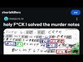Internet Races To Decipher The Murder Notes That Could Catch A Killer