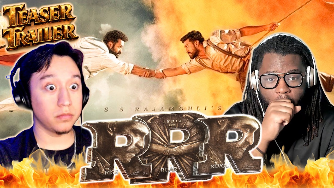 we FINALLY watched RRR 😲🔥💧  Reaction Trailer