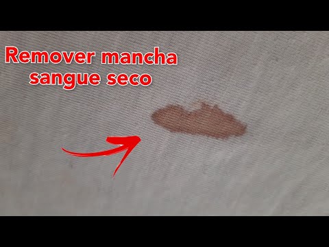 Part of a video titled Como remover mancha de sangue seco, super fácil # 91 - YouTube