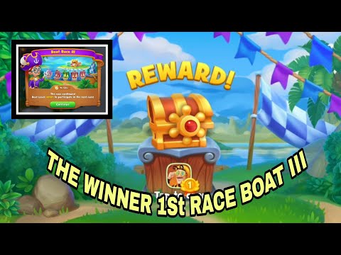 GARDEN SCAPES RACE BOAT THE WINNER 1St