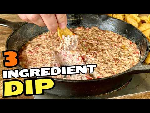 Smoked Sausage Rotel Dip - Easy 3 Ingredient Pellet Grill Appetizer!