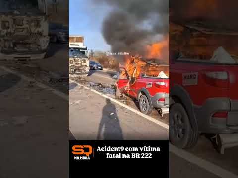 6/12/2025: C0lisão entre carro e caminhão deixa 1 sem vida na BR 222, distrito Croatá #ceará. #news