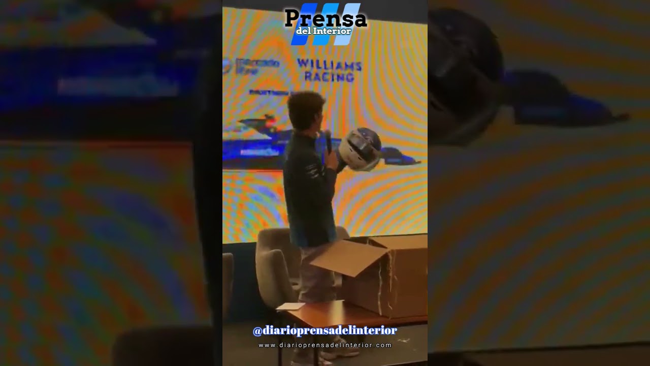 Colapinto presentó el casco que usará para los GP de México y Brasil