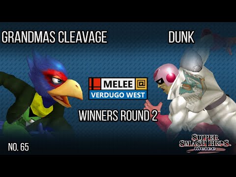 Melee @ Verdugo #65 - grandmas cleavage (Falco) VS dunk (Captain Falcon) - SSBM - Winners Round 2