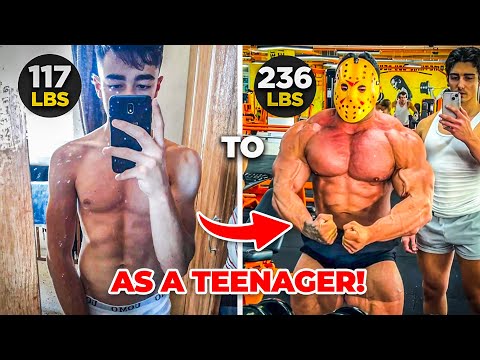 117 lbs to 236 lbs as a TEENAGER! Most Insane Transformation! Future Mr Olympia?