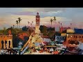 Exploring The Magic Of Jamaa El Fna Through Art A Painting By Dawd Mgony
