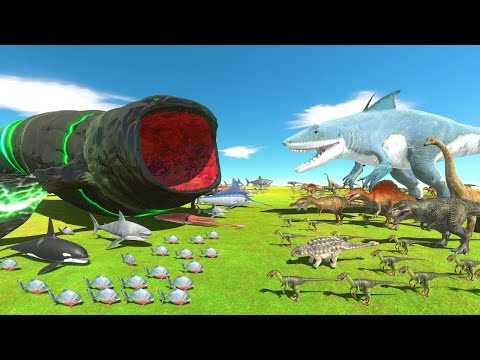 Aquatics Infinity War | Giant Bloop vs King Shark - Animal Revolt Battle Simulator