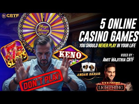 🎰 5 Worst Online Casino Games You Should NEVER Play! ❌In Hindi By Amit Majithia CBTF