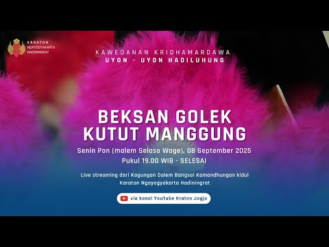 Beksan Golek Kutut Manggung Uyon Uyon Hadiluhung Mulud Dal 1959 / 8 September 2025