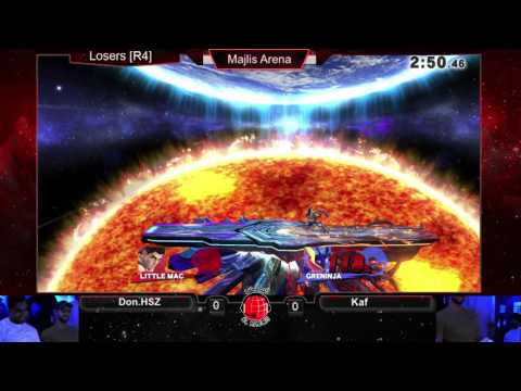 SSB4 @ Al Majlis 12/2: KAF (Greninja, Peach) vs DonHSZ (Little Mac, Marth) - LR4