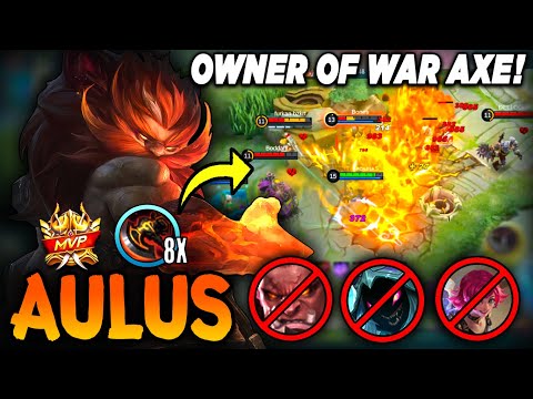 FULL STACK WAR AXE + BUFFED AULUS!🔥 Aulus Best Build and Emblem 2022 | Aulus Mobile Legends
